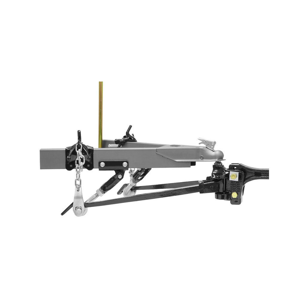 Reese Weight Distribution Hitch, Strait-Line, Trunnion Bar/Sway Control, 1200 Pound Tongue Weight, 12000 Pound Gross Trailer Weight – 66074