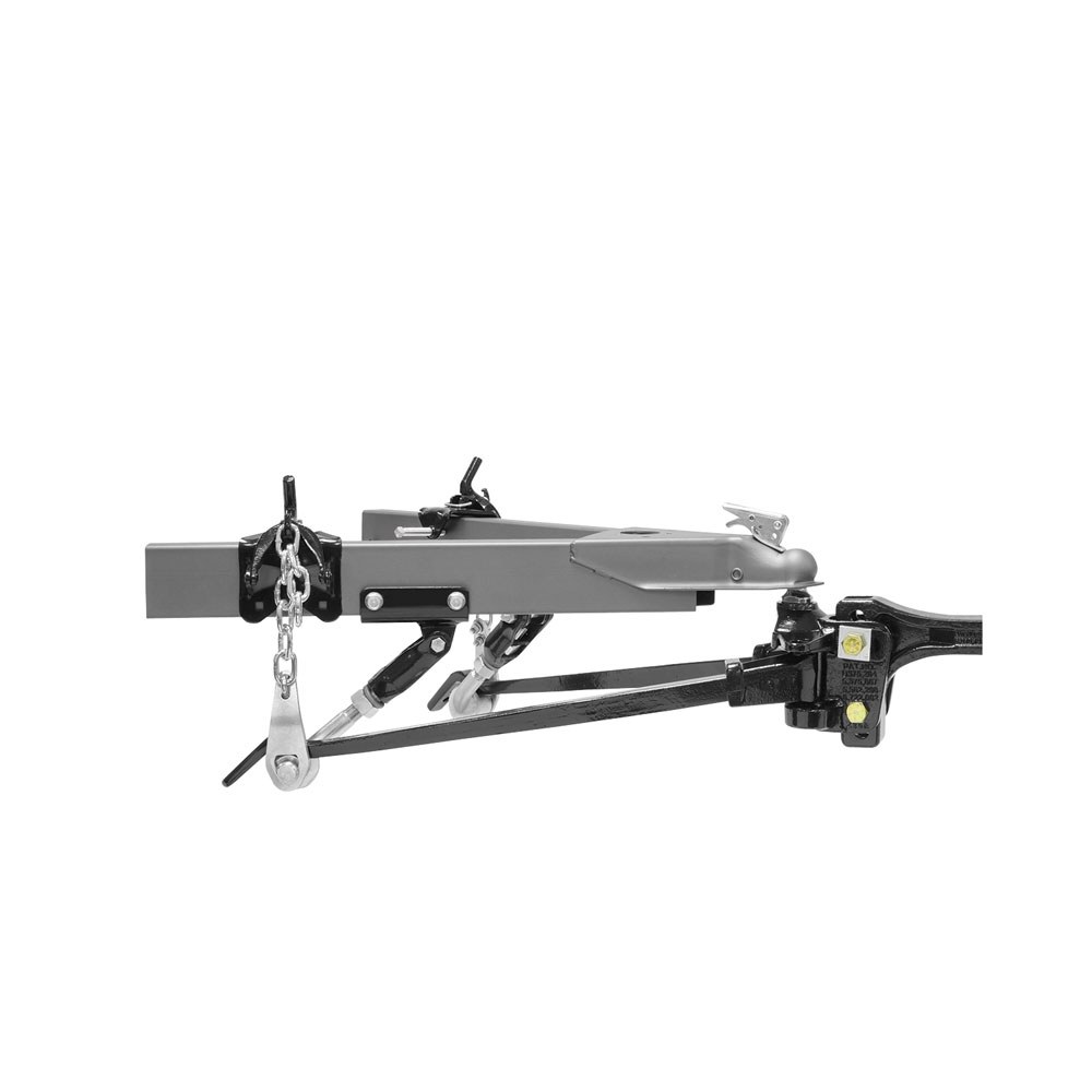 Reese Weight Distribution Hitch, Strait-Line, Trunnion Bar/Sway Control, 1200 Pound Tongue Weight, 12000 Pound Gross Trailer Weight – 66074
