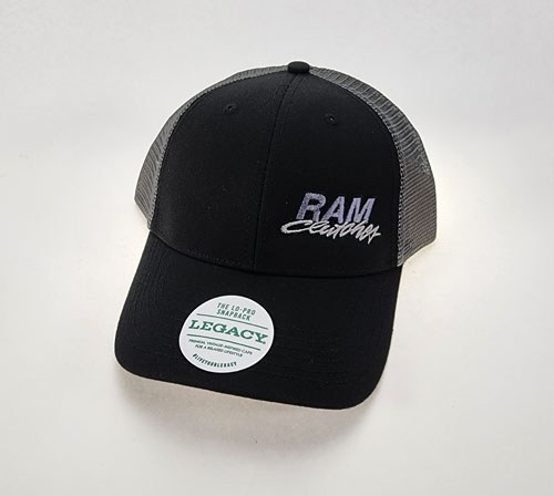 Ram Hat, One Size Fits All, Baseball Cap, Black, Cotton, With Ram Clutches Logo – 05-010