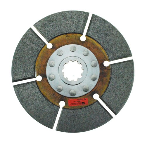 Ram Clutch Disc, Single Disc, Full Face Design, 8 Inch Disc Diameter, 1-3/8 Inch X 10 Spline Input Shaft, Solid Hub – 1331