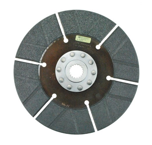 Ram Clutch Disc, Single Disc, Full Face Design, 10-1/2 Inch Disc Diameter, 1-3/16 Inch X 18 Spline Input Shaft, Solid Hub – 1358