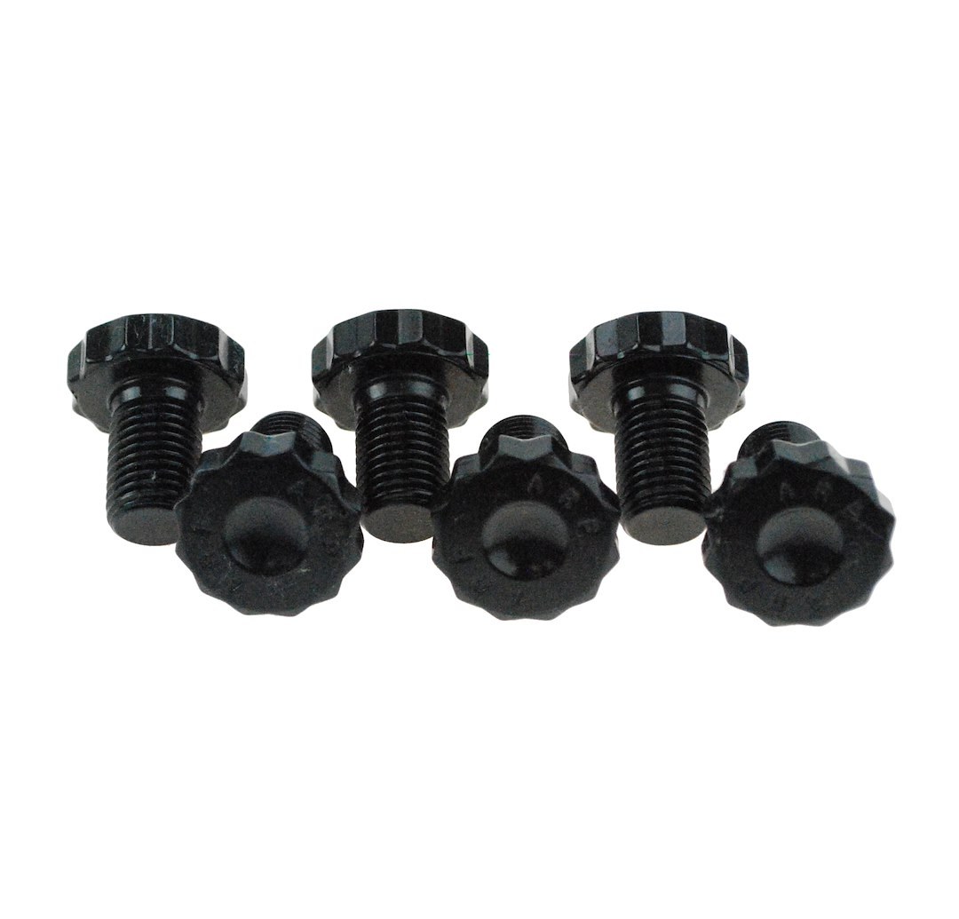Ram Clutch Flywheel Bolt, For Use with Ram Lightweight Flywheel, 0.680 Under Head Length, 7/16 Inch Thread Size, Black Oxide, Steel, Set of 6 – 530