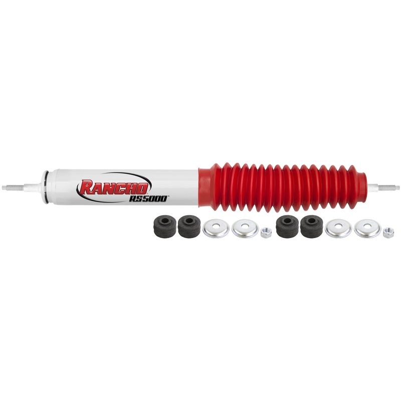 Rancho Steering Stabilizer, Single, White Stabilizer, Mounts to OE Locations Unless Otherwise Noted – RS5403