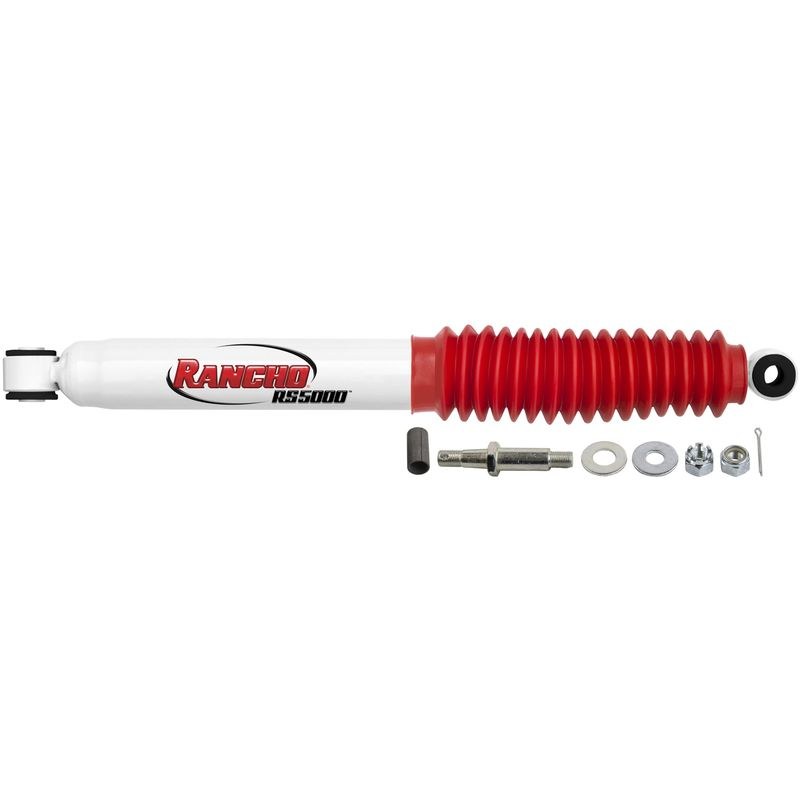 Rancho Steering Stabilizer, Single, White Stabilizer, Mounts to OE Locations Unless Otherwise Noted – RS5407