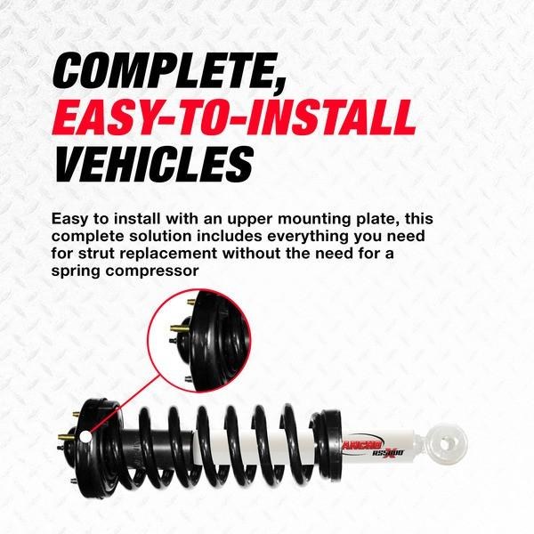 Rancho Shock Absorber, RS55000X, Nitrogen Gas Charged, Non Adjustable Valving, Without Shock Boots, With Coil Spring, Single – RS551830