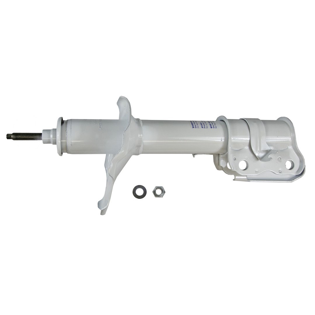 Rancho Shock Absorber, RS5000X, Nitrogen Gas Charged, Non Adjustable Valving, With Shock Boots, White Shock Body with Red Shock Boots – RS55815