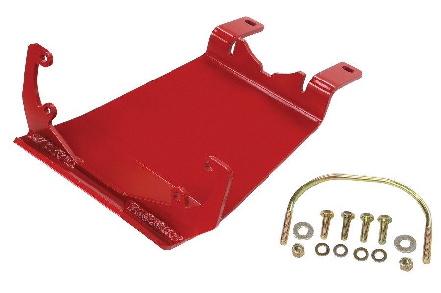 Rancho Skid Plate, Rock Gear ™, Differential Mount, Powder Coated, Red, Steel – RS62148