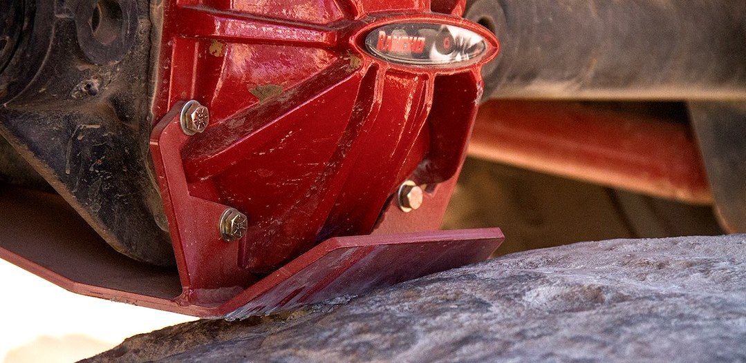 Rancho Skid Plate, Rock Gear ™, Differential/ Red/ Steel – RS6242