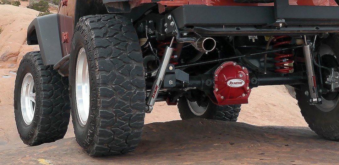 Rancho Skid Plate, Rock Gear ™, Differential/ Red/ Steel – RS6242