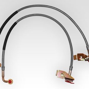 Rancho Brake Line, Rock Gear ™, Steel Braided, 24-1/2 Inch Long, Set of 2 – RS6247