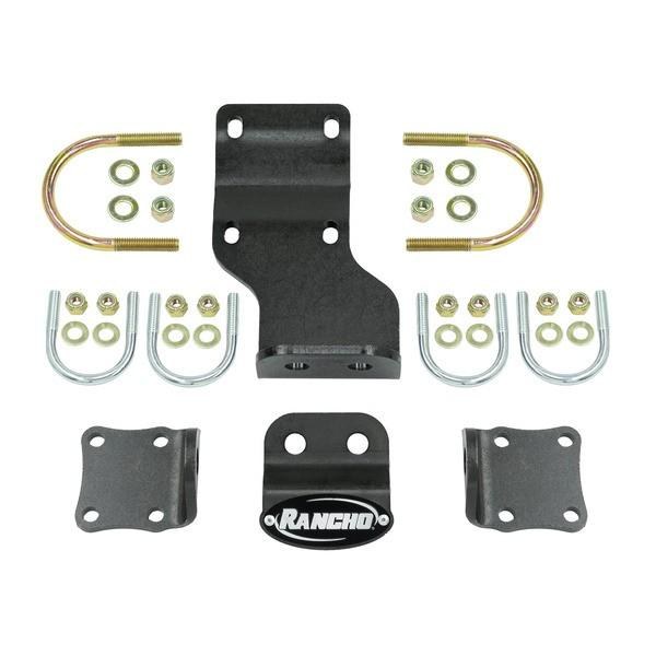 Rancho Steering Stabilizer Bracket, Steering Damper Bracket, Mounts Dual Stabilizer Above Factory Center Link, Stabilizers Sold Separately – RS64102