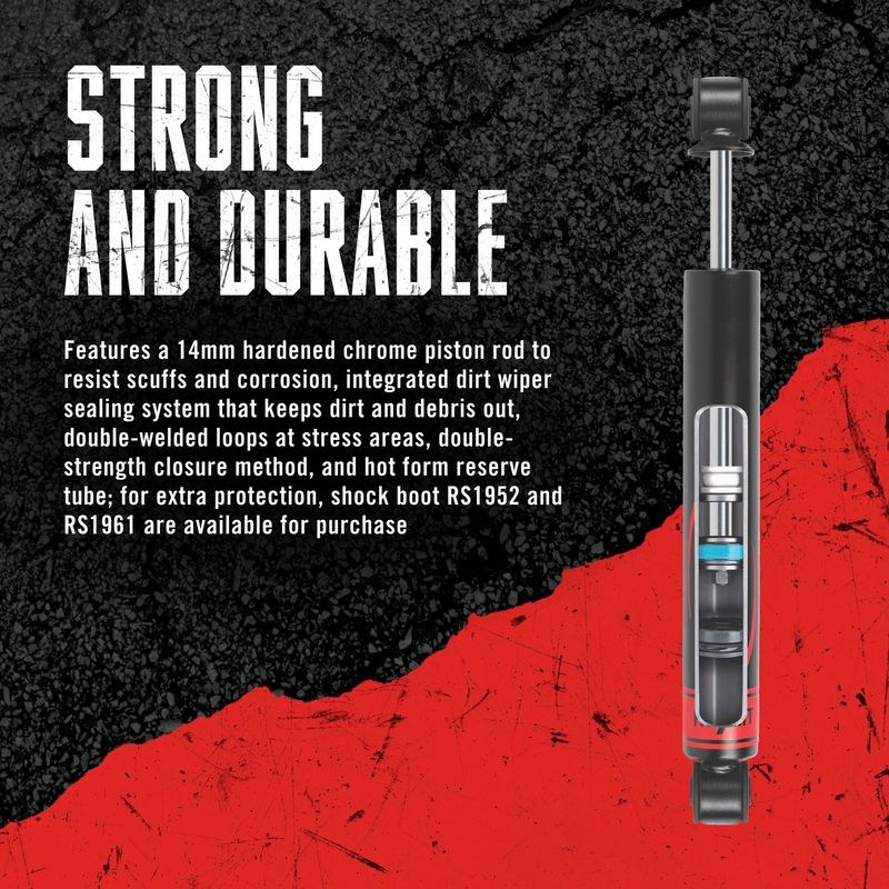 Rancho Shock Absorber, RS7000MT ™, Nitrogen Gas Charged Mono Tube, Non Adjustable, Without Shock Boots, Single – RS77274