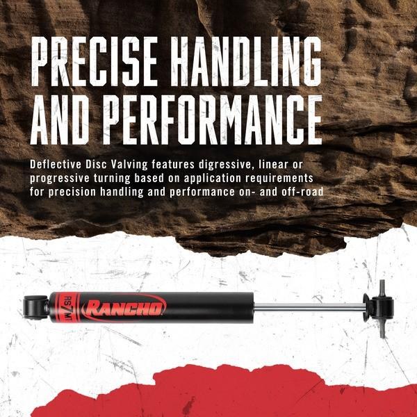 Rancho Shock Absorber, RS7000MT ™, Nitrogen Gas Charged Mono Tube, Non Adjustable, Without Shock Boots, Single – RS77381