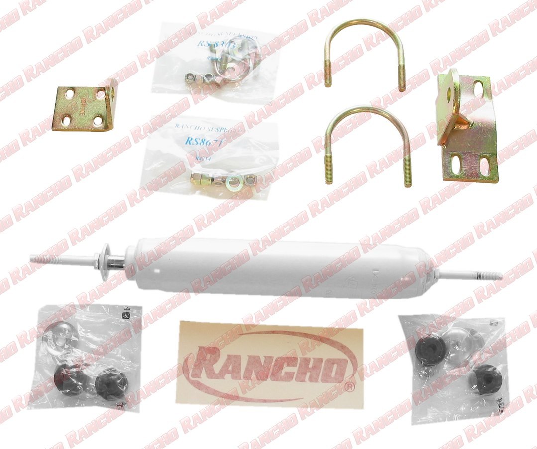 Rancho Steering Stabilizer, Steering Stabilizer Kit, Steel, Single – RS97355