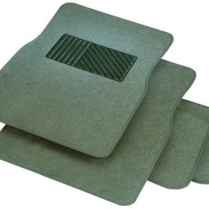 Rubberqueen Floor Mat, Universal 26 Inch Length X 17-3/4 Inch Width Front/ 13-1/4 Inch Length X 17-3/4 Inch Width Rear, Beige – 70543