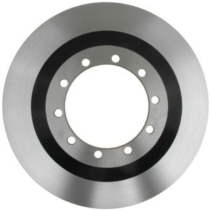 Raybestos Brake Rotor, Specialty – Truck, Supplied IN Noise Dampening Iron, Hat Shaped 10 Hole Rotor, Single – 66761