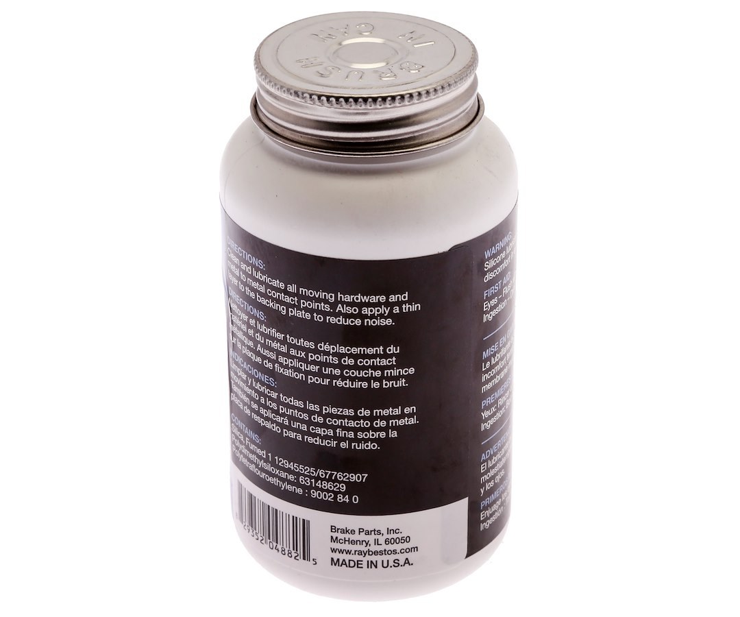 Raybestos Brake Anti Squeal, Pg Plus ™, Used for Disc Brake Hardware, Paste, Silicone, 8 Ounce Brush, Single – DBL2T