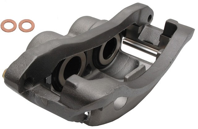 Raybestos Brake Caliper, R-Line, Semi-Loaded Caliper, Remanufactured, Cast Iron, 2 Inch Piston Caliper, Includes Bracket – FRC11411
