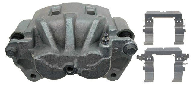 Raybestos Brake Caliper, R-Line, Semi-Loaded Caliper, Remanufactured, Cast Iron, 2 Inch Piston Caliper, Includes Bracket – FRC11848