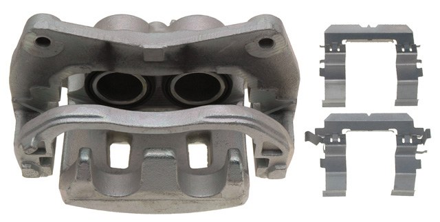 Raybestos Brake Caliper, R-Line, Semi-Loaded Caliper, Remanufactured, Cast Iron, 2 Inch Piston Caliper, Includes Bracket – FRC11848