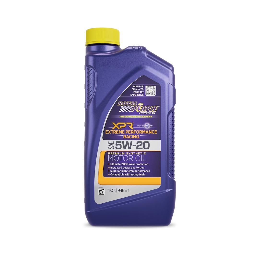 Royal Purple Oil, Xpr Racing, SAE 5W-20, Synthetic, 1 Quart Bottle, Single – 01011