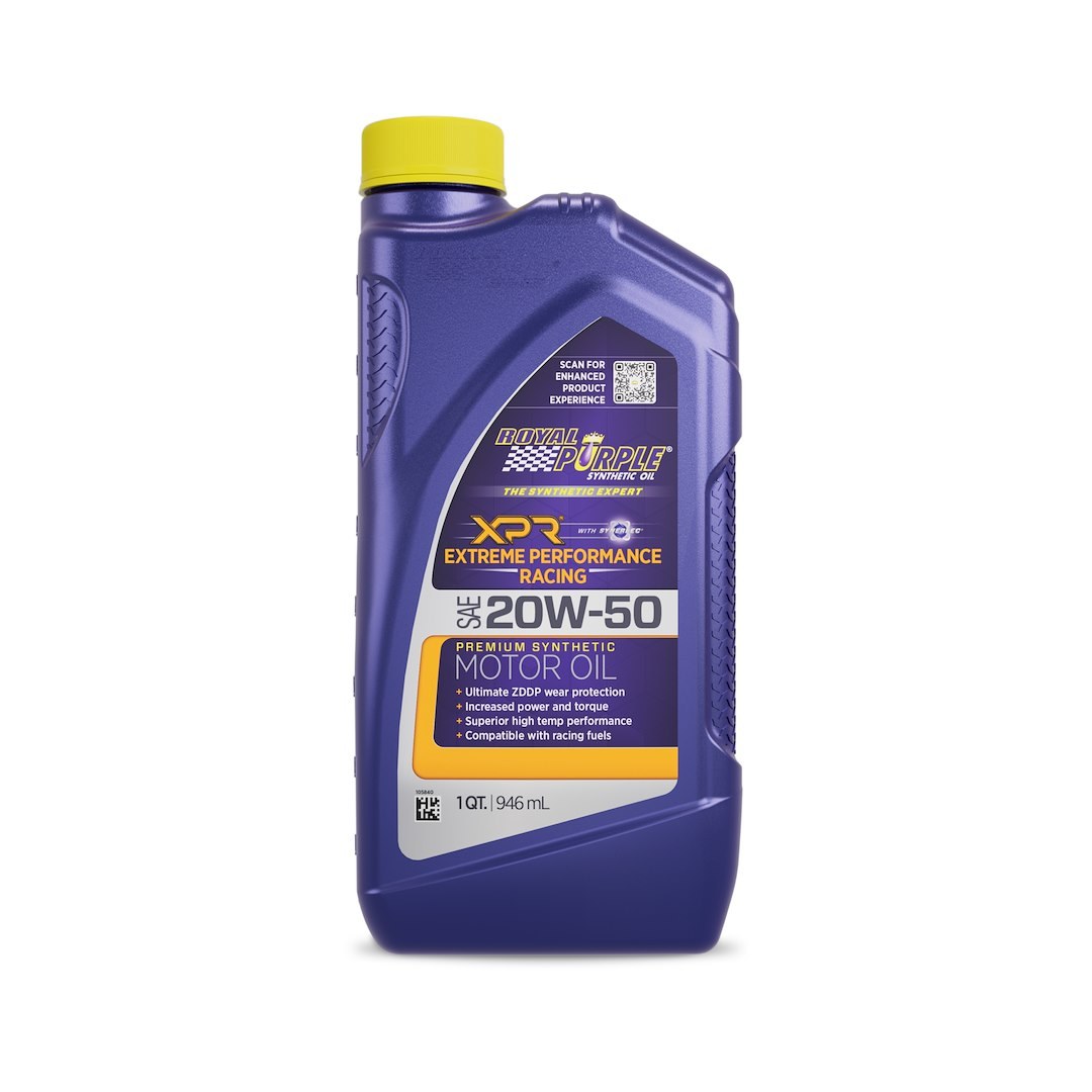 Royal Purple Oil, Xpr Racing, SAE 20W-50, Synthetic, 1 Quart Bottle, Single – 01051