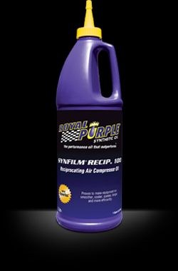 Royal Purple Oil, Synfilm ® Recip 100, SAE 30, Synthetic, 1 Quart Bottle, Single, Air Compressor Oil – 01513