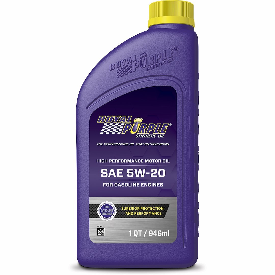Royal Purple Oil, Rp Series, SAE 5W-20, Synthetic, 1 Quart Bottle, Single – 01520