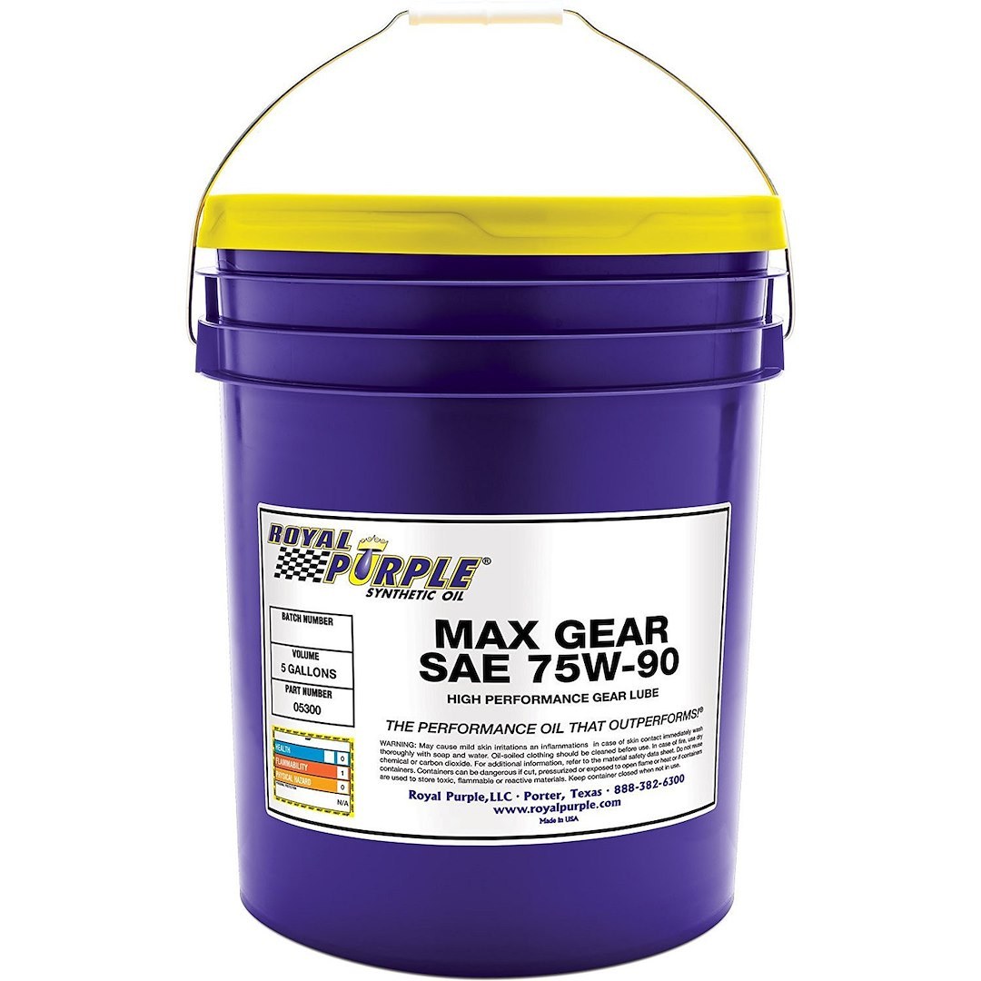 Royal Purple Gear Oil, Max Gear, Single, 5 Gallon Pail, 75W-90, Synthetic – 05300