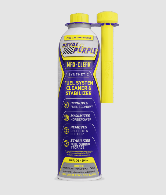 Royal Purple Fuel Additive, Max-Clean ®, Fuel System Cleaner, For Diesel and Gasoline, Treats Up to 20 Gallons for Every 10000 Miles – 11722
