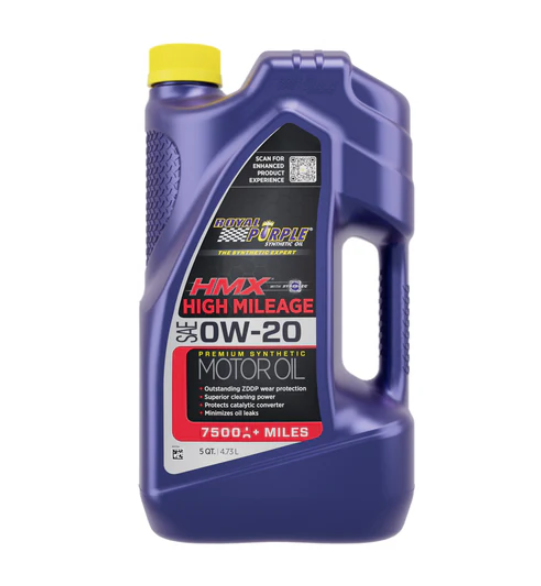 Royal Purple Oil, Hmx ®, SAE 0W-20, Synthetic 4 Stroke Gasoline Engine, 5 Quart Bottle, Single – 11903