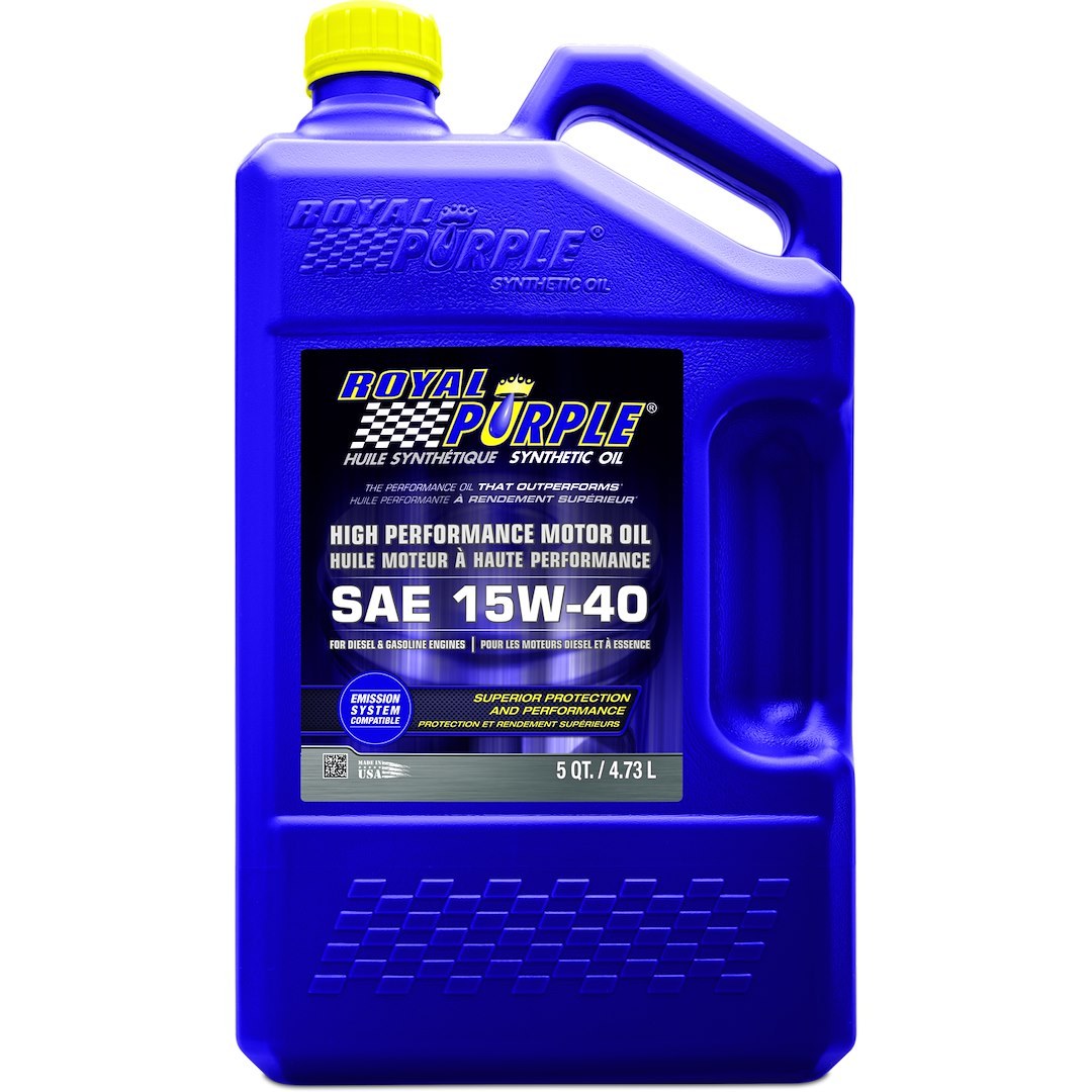 Royal Purple Oil, SAE 15W-40, Synthetic, 5 Quart Bottle, Single – 20154
