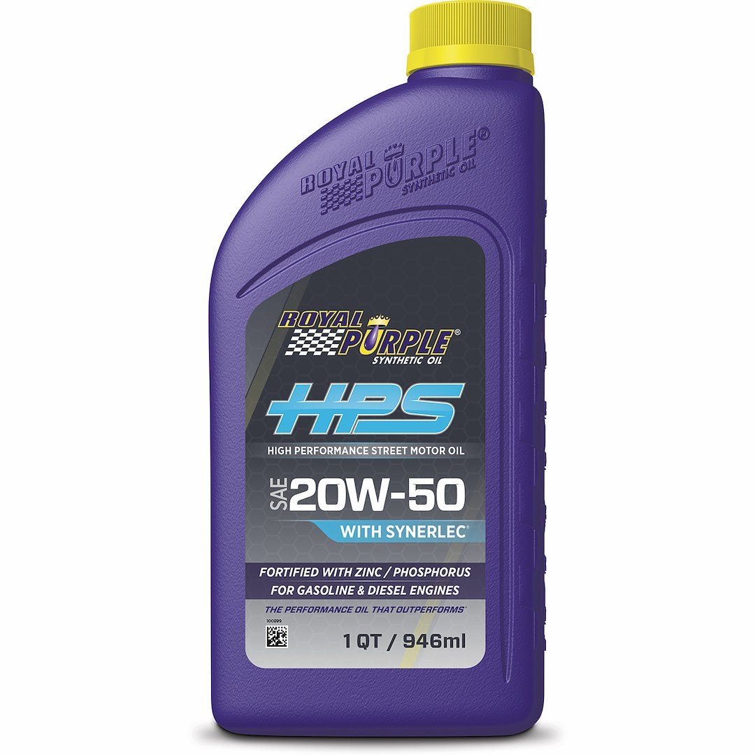 Royal Purple Oil, Hps Series, SAE 20W-50, Synthetic, 1 Quart Bottle, Single – 31250