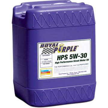 Royal Purple Oil, Hps Series, SAE 5W-30, Synthetic, 5 Gallon Pail, Single – 35530