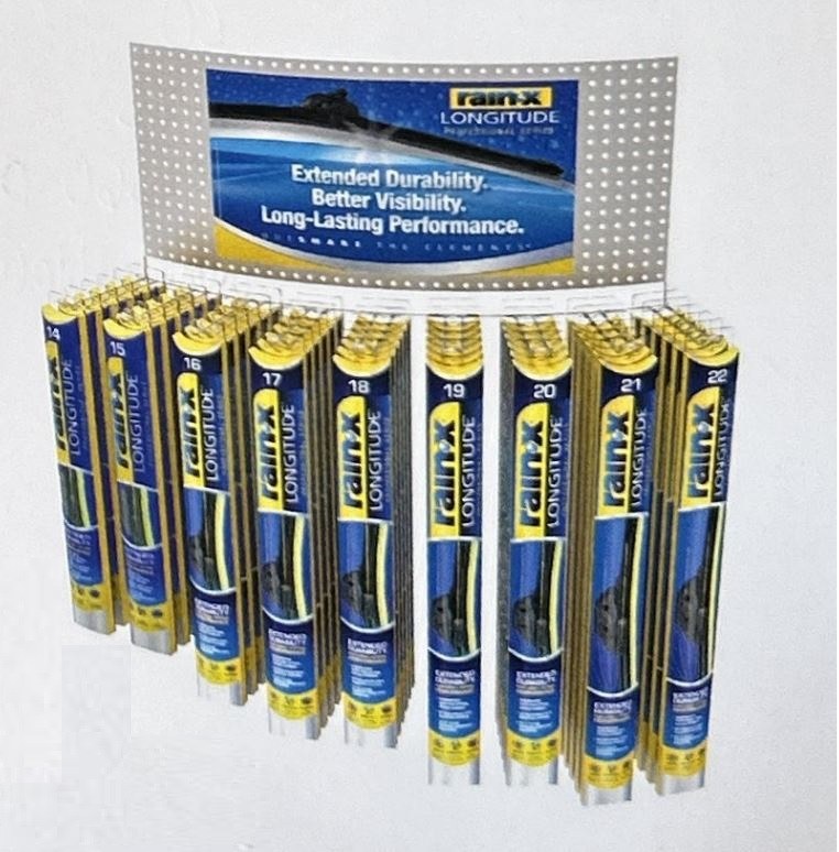 Rain X Point of Purchase Display, Longitude, Wiper Blade Display – 10002