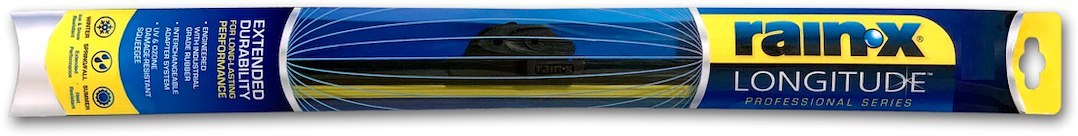 Rain X Windshield Wiper Blade, Longitude™ Professional Series, 22 Inch Length, Black Synthetic Rubber Blade, All Weather – 830322