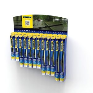 Rain X Point of Purchase Display, Longitude, Wiper Blade Display, Wall Mount, 30 Inch Width X 12 Inch Depth X 14 Inch Height – 890287PA