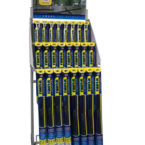 Rain X Point of Purchase Display, Rx Pro, Wiper Blade Display, Multi-Sided Rolling Rack – 890288PA