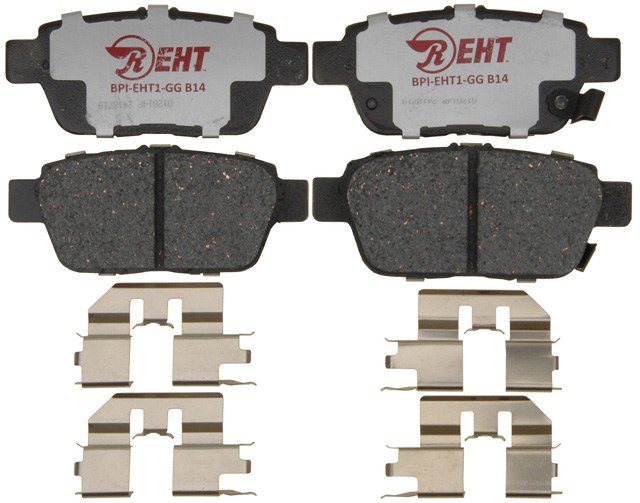 Raybestos R-Line Brake Pad, Element3™, Hybrid Technology, Includes Mounting Hardware – EHT1103H