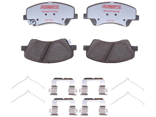 Raybestos R-Line Brake Pad, Element3™, With Mounting Hardware – EHT2190H
