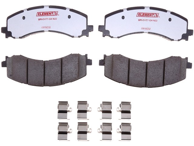Raybestos R-Line Brake Pad, Element3™, Fmsi Number D2382-9610, Set of 4, With Mounting Hardware – EHT2382H