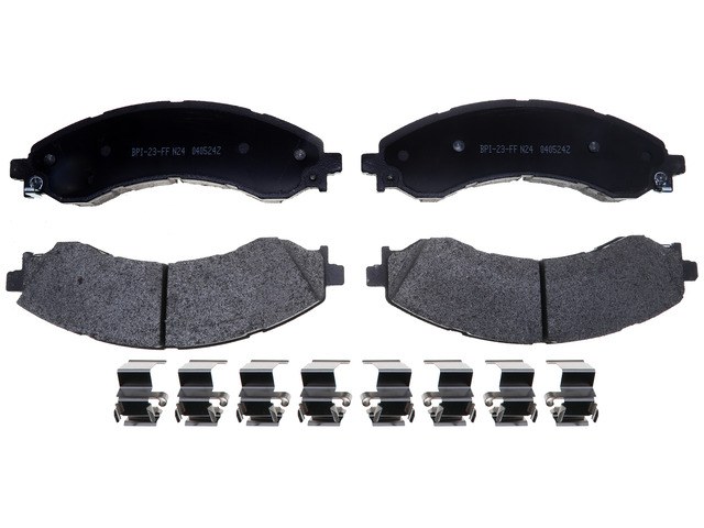 Raybestos R-Line Brake Pad, Metallic, 0.735 Inch Thickness, 7.94 Inch Width Pad/ 2-1/2 Inch Height Pad, Set of 2 – MGD2404MH