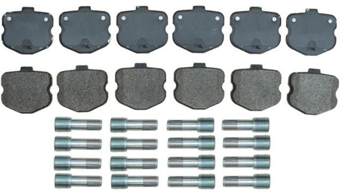 Raybestos R-Line Brake Pad, Specialty – Street Performance, Metallic, With Hardware – SP1185XPH