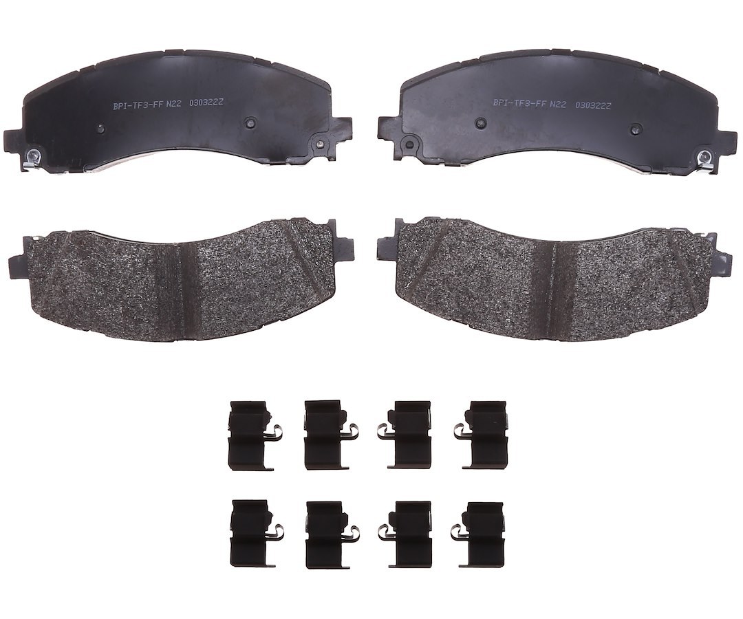 Raybestos R-Line Brake Pad, Specialty – Truck, Fmsi Number D2225-9464, Semi-Metallic, Set of 4, With Mounting Hardware – SP2225TRH