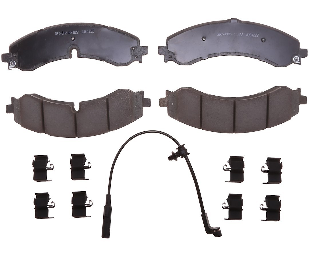 Raybestos R-Line Brake Pad, Specialty – Truck, Ceramic, Set of 4, With Mounting Hardware – SP2250ATRH