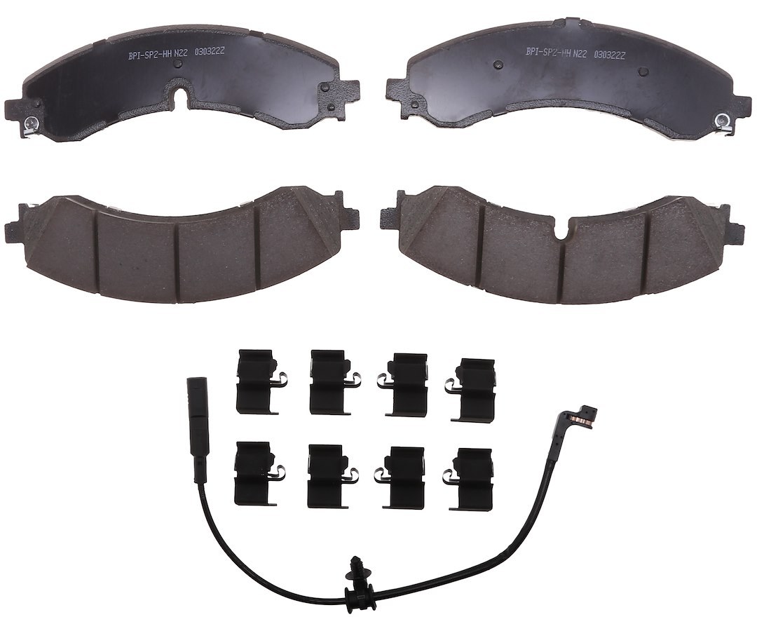 Raybestos R-Line Brake Pad, Specialty – Truck, Fmsi Number D2250-9486, Ceramic, Set of 4, With Mounting Hardware – SP2250TRH