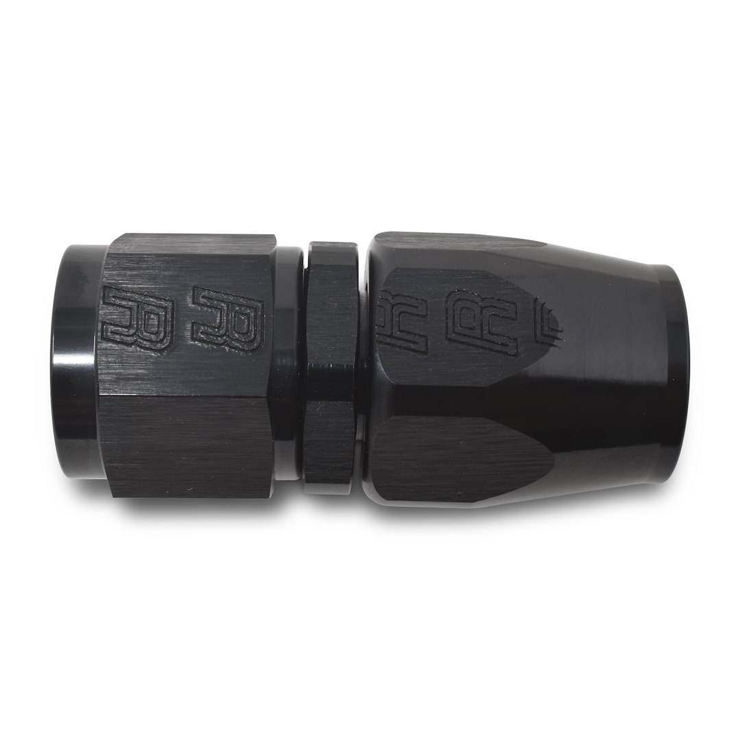 Russell Performance Hose End Fitting, Full Flow, -6 AN Hose, -6 AN Outlet, Straight, Anodized, Black, Aluminum, Single – 610025