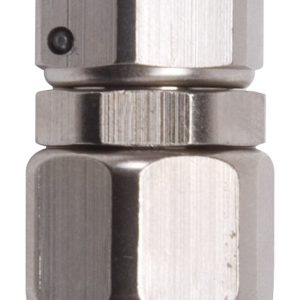 Russell Performance Hose End Fitting, Full Flow, -8 AN Hose, -8 AN Outlet, Straight, Endurashine ™ Silver, Aluminum, Single – 610031