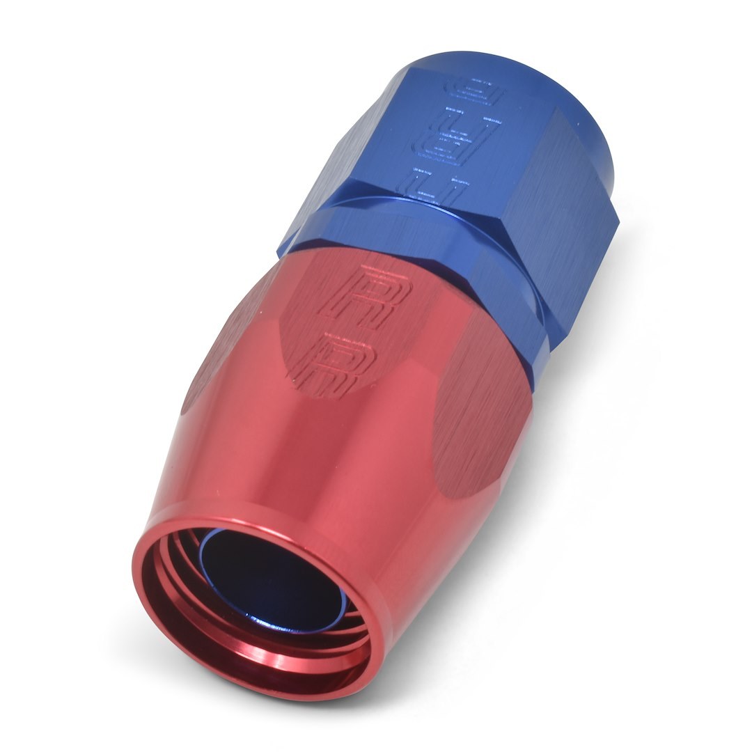 Russell Performance Hose End Fitting, Full Flow, -10 AN Hose, -10 AN Outlet, Straight, Anodized, Red/Blue, Aluminum, Single – 610040