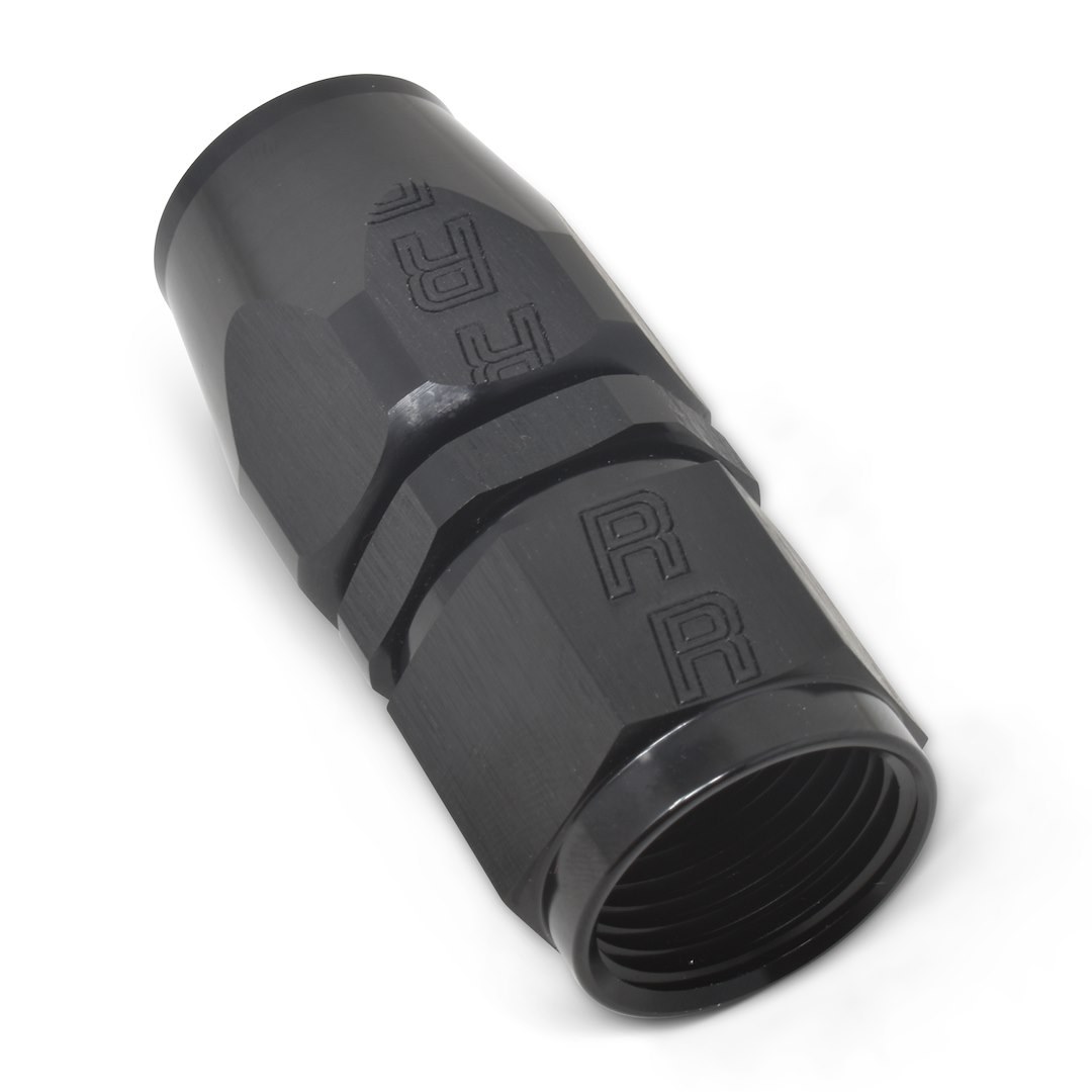 Russell Performance Hose End Fitting, Full Flow, -10 AN Hose, -10 AN Outlet, Straight, Anodized, Black, Aluminum, Single – 610045